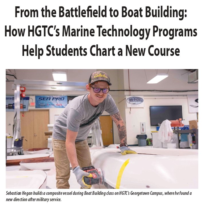 North Strand News – From the Battlefield to Boat Building – How HGTC’s Marine Technology Programs Help Students Chart a New Course